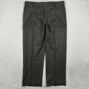 J Crew Pants Mens 35x29 Green Wool Straight Leg Grandpa Preppy Flap Pockets
